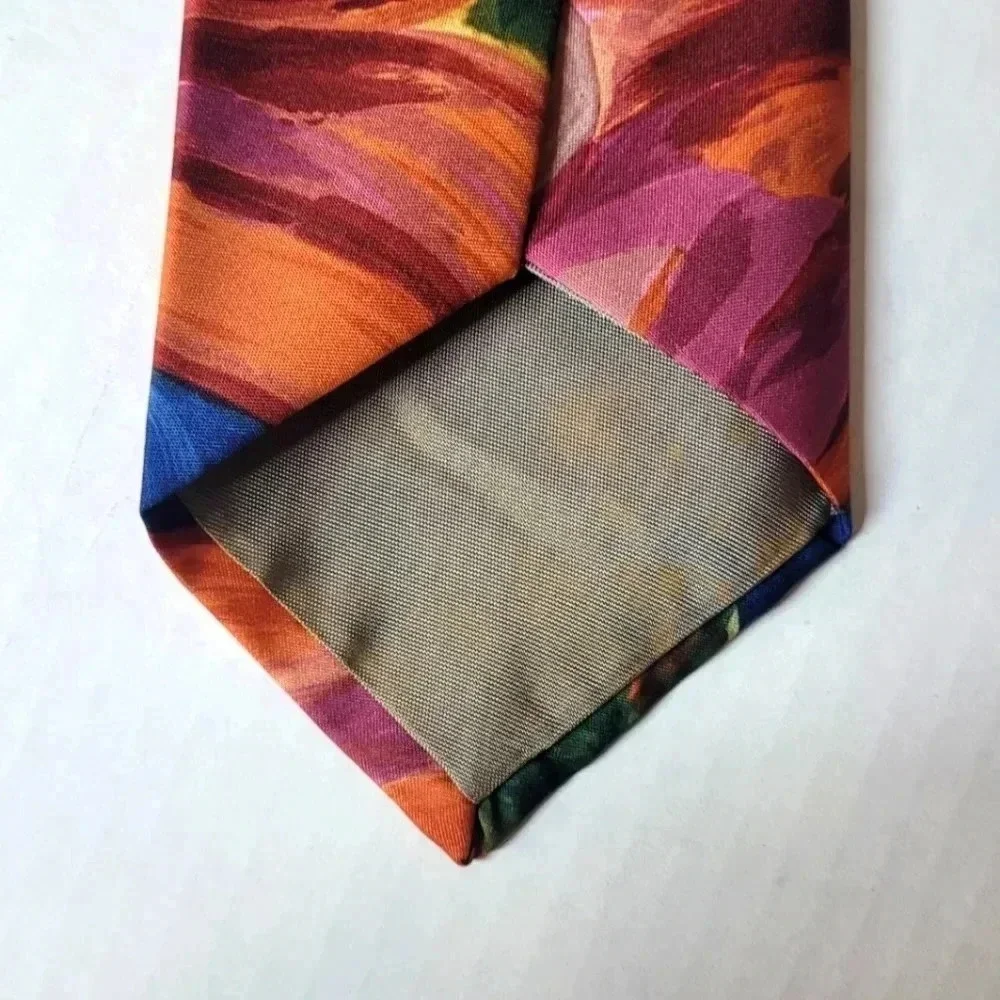 ITALIAN SILK Men's Necktie Handmade Vintage